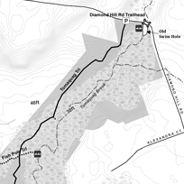 Diamond Hill Swamp Self-Guided Hike Map