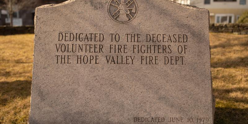 Hope Valley Fire Fighter Memorial